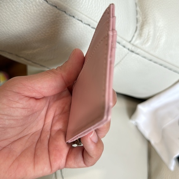 New Authentic Versace! Quilted Lamb+Lamb Leather+Meta, Card Case. - Picture 8 of 13